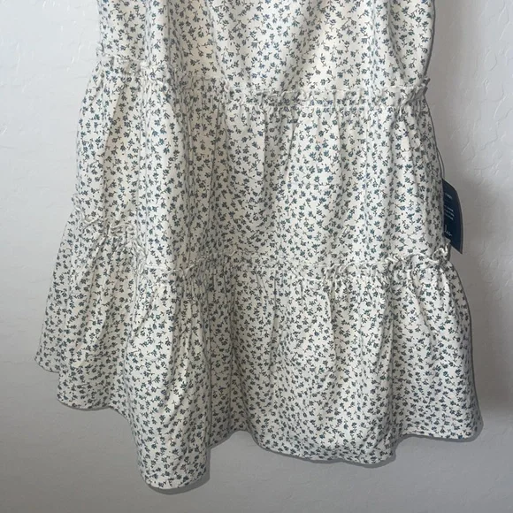 LULU’S x LUSH Fondest of Feelings Cream Floral Print Tiered Mini Dress Sz S - Picture 6 of 15
